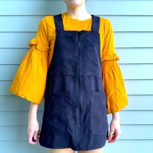 Pull and Bear NWT Full Zip Velour Jumper Dress